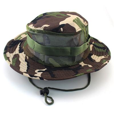 Camouflage Jungle Tactical Mesh Hats - Indigo-Temple