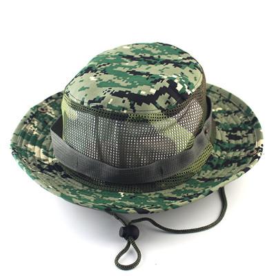 Camouflage Jungle Tactical Mesh Hats - Indigo-Temple