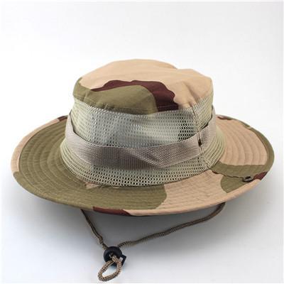 Camouflage Jungle Tactical Mesh Hats - Indigo-Temple