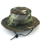 Camouflage Jungle Tactical Mesh Hats - Indigo-Temple