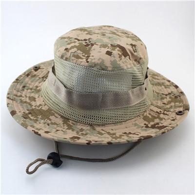 Camouflage Jungle Tactical Mesh Hats - Indigo-Temple