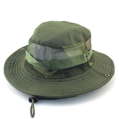 Camouflage Jungle Tactical Mesh Hats - Indigo-Temple
