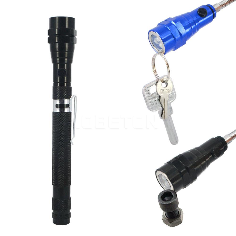 Flexible Telescopic 3 LED Magnetic Flashlight - Indigo-Temple