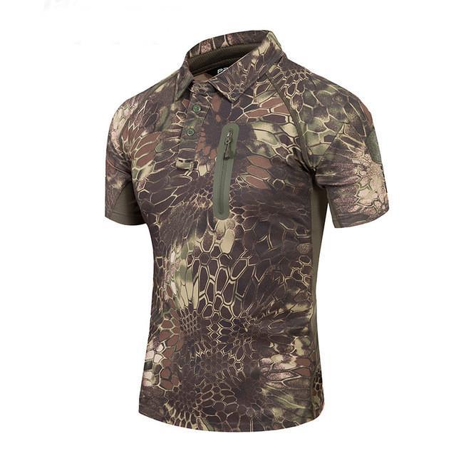 WildWolf™- Zippered Chest Pocket Combat Shirt - Indigo-Temple