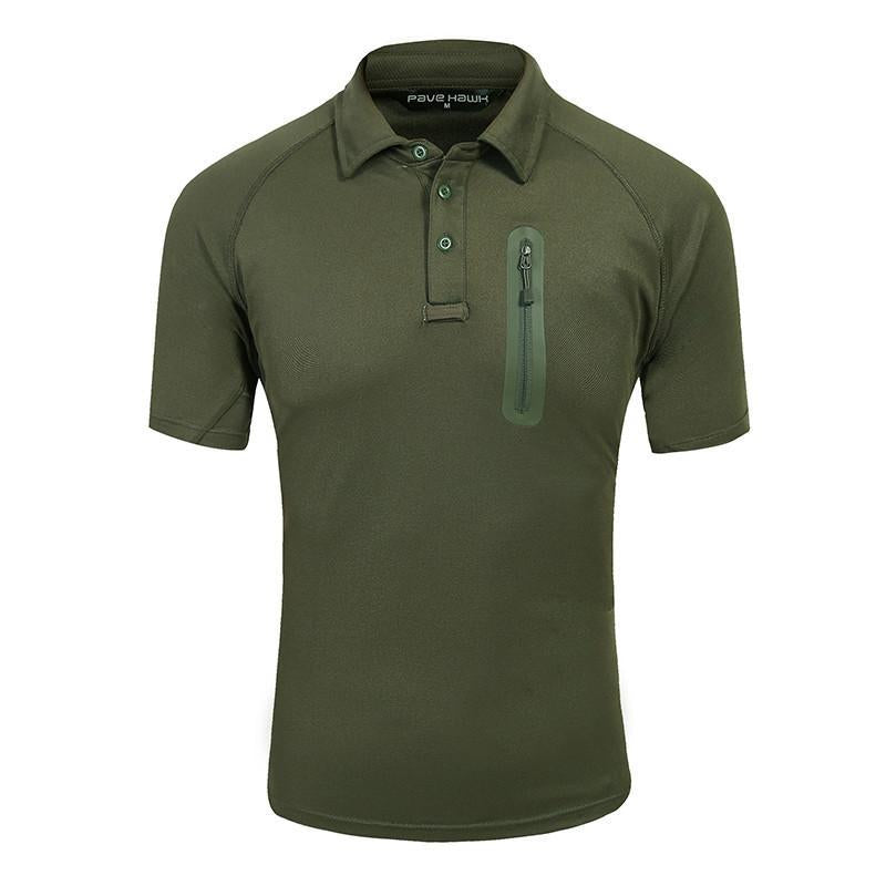 WildWolf™- Zippered Chest Pocket Combat Shirt - Indigo-Temple