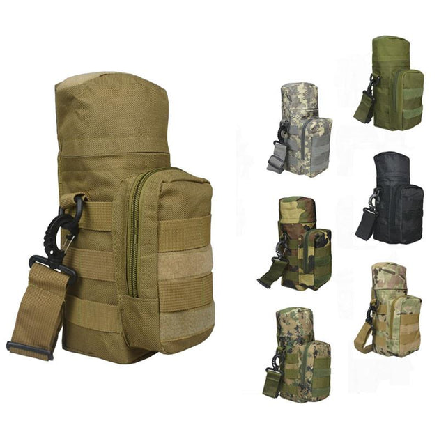Molle Oxford Water Bottle Pouch - Indigo-Temple