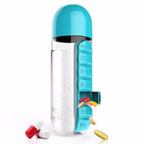 Water Bottle & Pill Box Organizer - Indigo-Temple