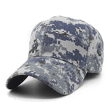 Tactical Camouflage Baseball Cap - Indigo-Temple