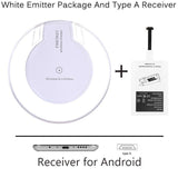 Universal Qi Wireless Charging Pad + Receiver - Indigo-Temple