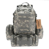 3 in 1  Military Tactical Molle Backpack - Indigo-Temple