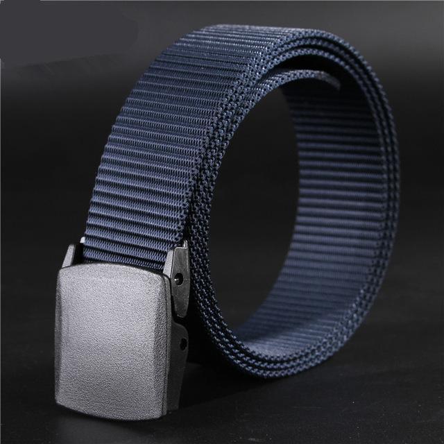 Military Grade Polymer Buckle Tactical Belt - Indigo-Temple