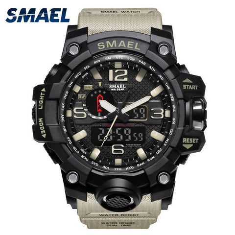 ZR - 660 SMAEL™ Waterproof & Shockproof Tactical Watch - Indigo-Temple