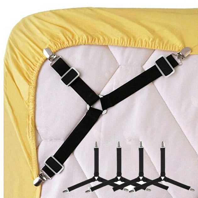 Smart Bed Sheet Clips (4 pieces) - Indigo-Temple