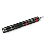 Multifunction XPE LED Flashlight Torch With Protection Function - Indigo-Temple