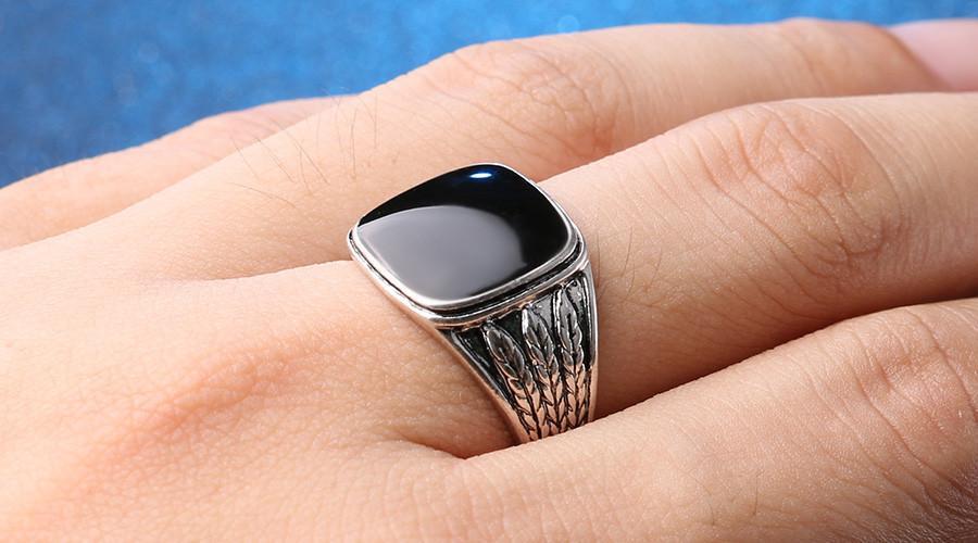 BlackY  -   Ring  For Men - Indigo-Temple