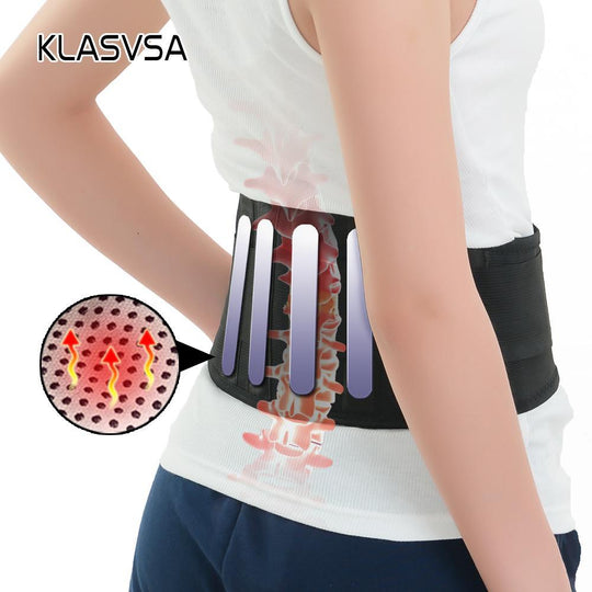 Self-heating Tourmaline Waist Support Brace - Indigo-Temple