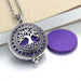 Essential Oil / Perfume Diffusing Locket Necklace - Indigo-Temple