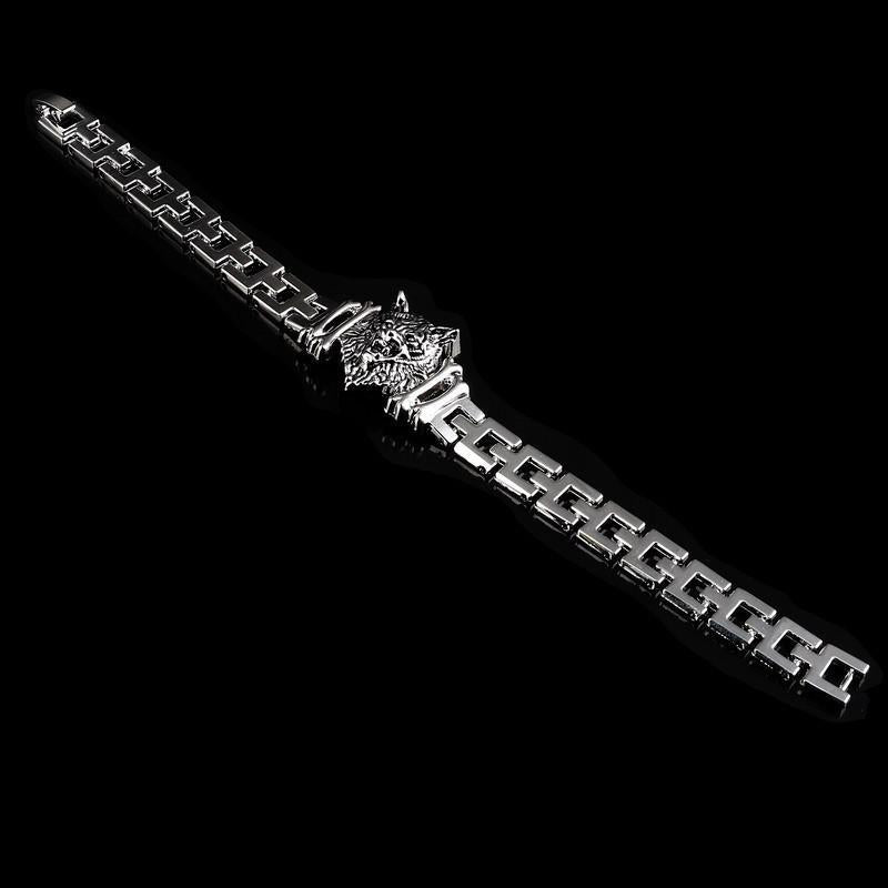 WOLF- Stainless Steel Charm bracelet - Indigo-Temple