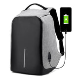Premium USB Charge Anti Theft Backpack - Indigo-Temple