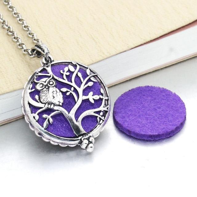 Essential Oil / Perfume Diffusing Locket Necklace - Indigo-Temple