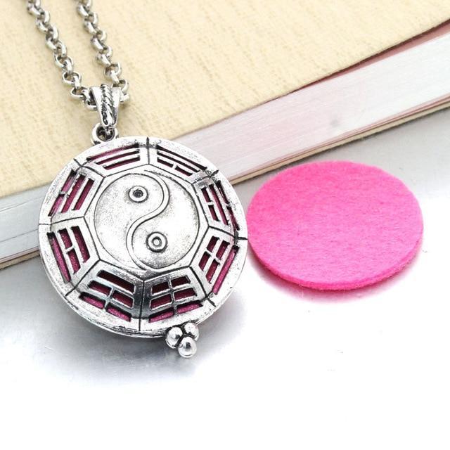 Essential Oil / Perfume Diffusing Locket Necklace - Indigo-Temple