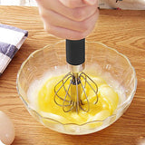 Stainless Steel Semi-Automatic Whisk - Indigo-Temple
