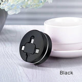 3-in-1 Retractable USB "Cookie" Multi-Charger - Indigo-Temple