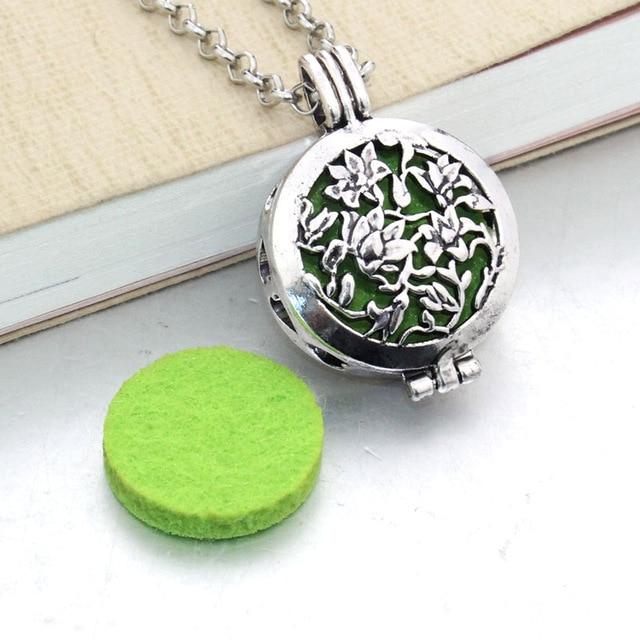 Essential Oil / Perfume Diffusing Locket Necklace - Indigo-Temple