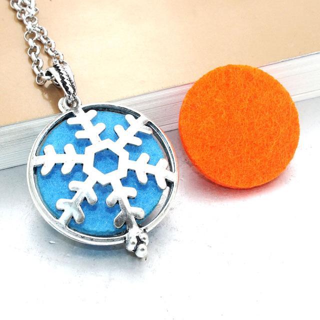 Essential Oil / Perfume Diffusing Locket Necklace - Indigo-Temple