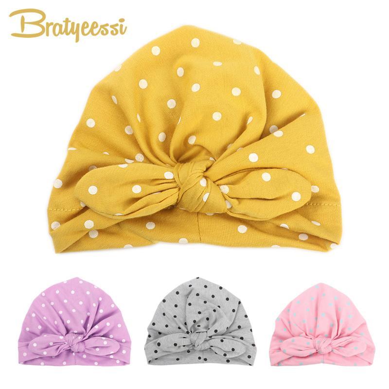 Baby Girls Polka Dot Headband - Indigo-Temple