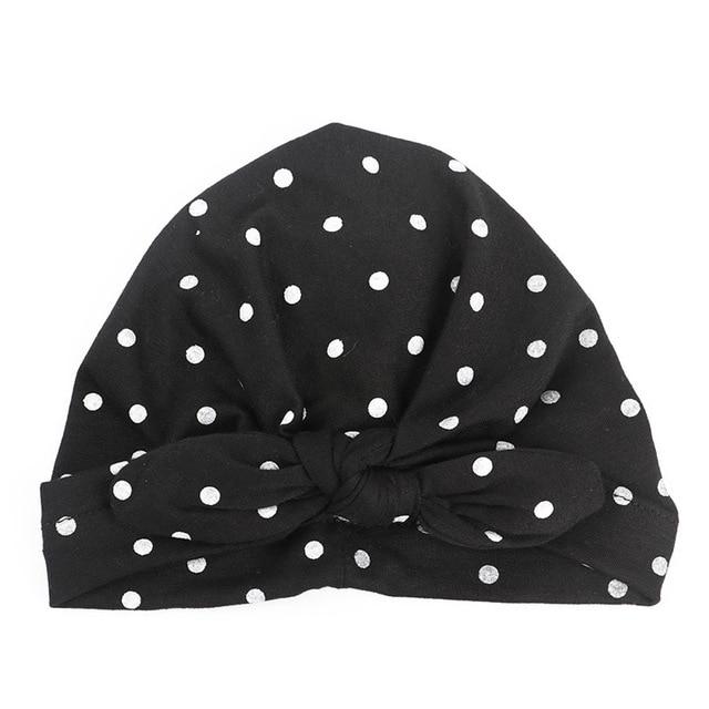 Baby Girls Polka Dot Headband - Indigo-Temple