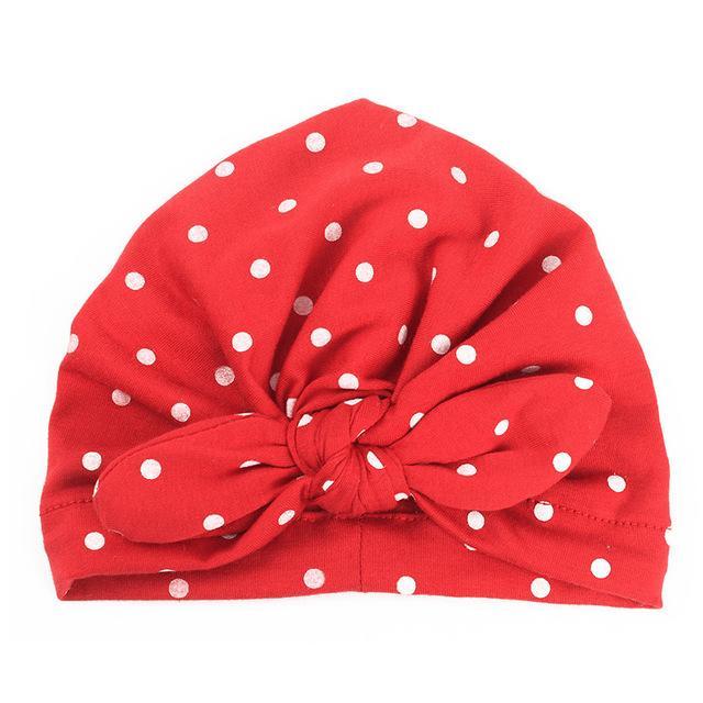 Baby Girls Polka Dot Headband - Indigo-Temple