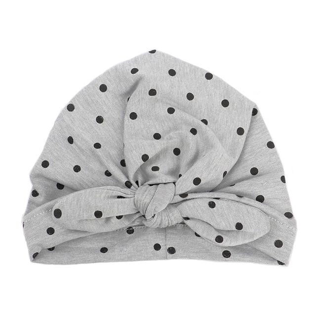 Baby Girls Polka Dot Headband - Indigo-Temple