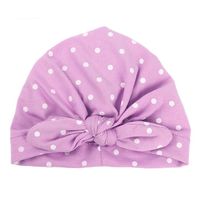 Baby Girls Polka Dot Headband - Indigo-Temple