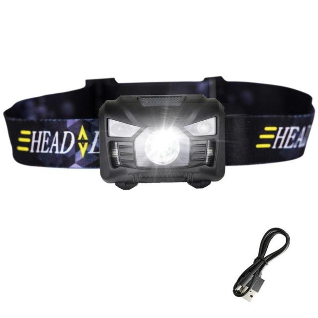 Sensor-Operated Rechargeable LED Headlamp - Indigo-Temple