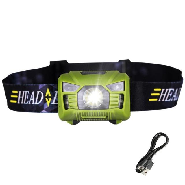 Sensor-Operated Rechargeable LED Headlamp - Indigo-Temple