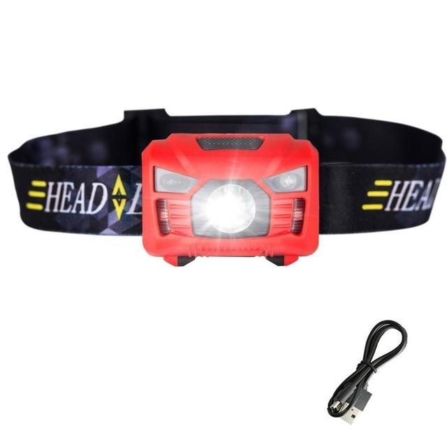 Sensor-Operated Rechargeable LED Headlamp - Indigo-Temple