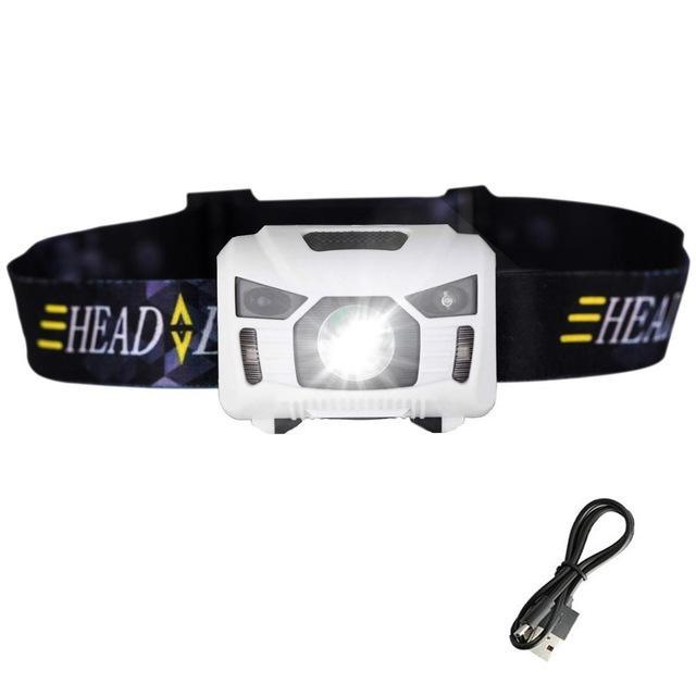 Sensor-Operated Rechargeable LED Headlamp - Indigo-Temple