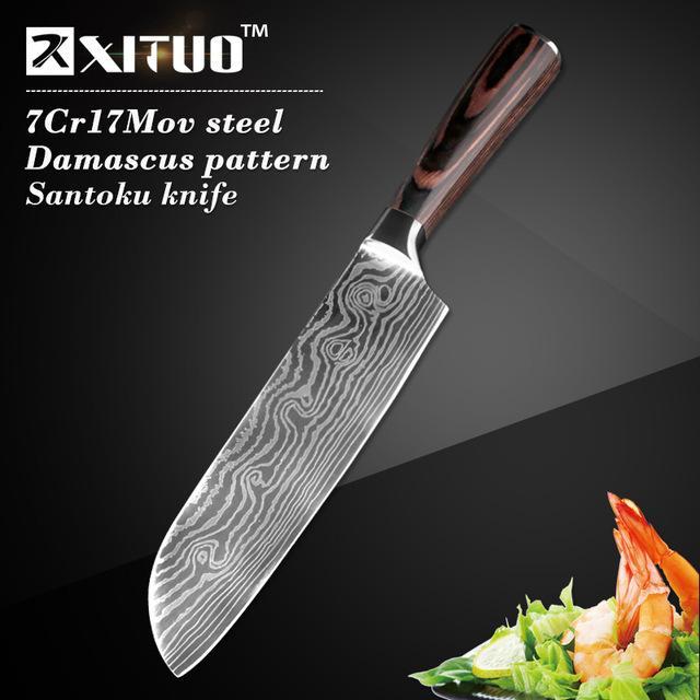 Xituo™ Knife - Japanese Kitchen Knives - Indigo-Temple