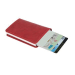 Pocket Sleek™ - Minimalist RFID Blocking Pop Up Card Wallet - Indigo-Temple