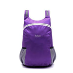 TUBAN Lightweight Waterproof Foldable Nylon Backpack - Indigo-Temple