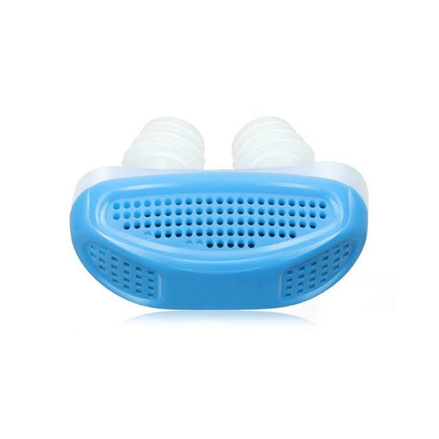 SILICONE MICRO ANTI-SNORING DEVICE - Indigo-Temple