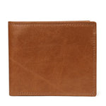 GENODERN™ Classic Bi-Fold Genuine Leather Wallet - Indigo-Temple