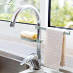 Sink Clip - Towel Rack & Soap Dish Attachment - Indigo-Temple