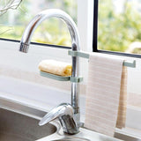 Sink Clip - Towel Rack & Soap Dish Attachment - Indigo-Temple