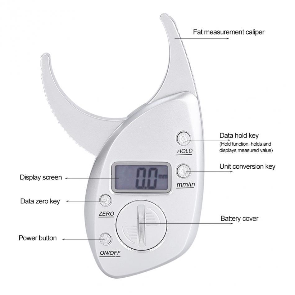 Digital Body Fat Measurement Caliper - Indigo-Temple