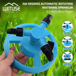360° Auto-Rotating Adjustable Lawn Sprinkler - Indigo-Temple