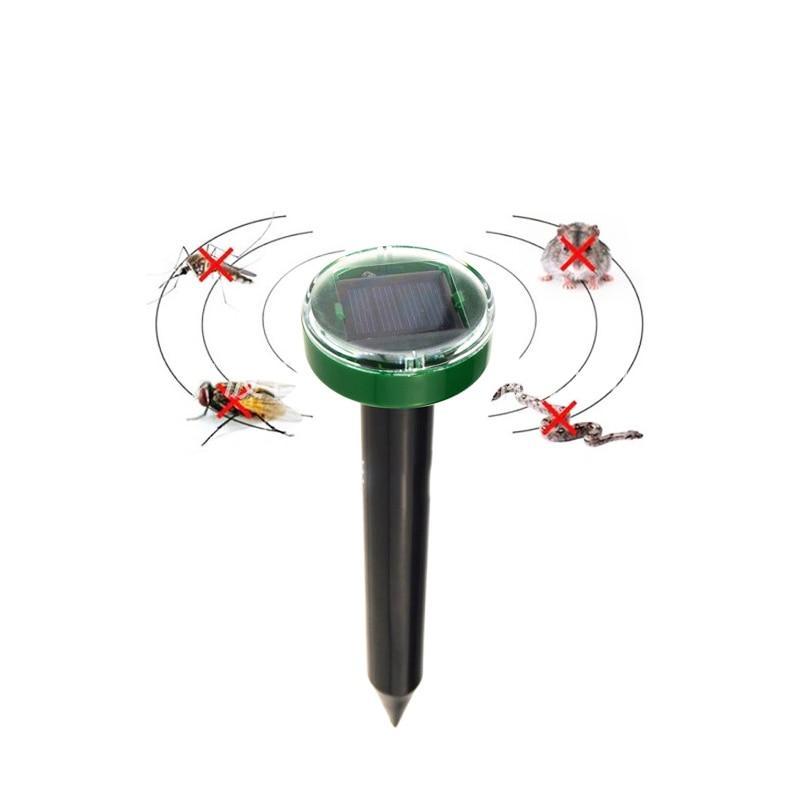 Solar-Powered Ultrasonic Garden Pest Repellent - Indigo-Temple