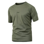 Summer Army  Breathable Camo Military T-Shirt - Indigo-Temple