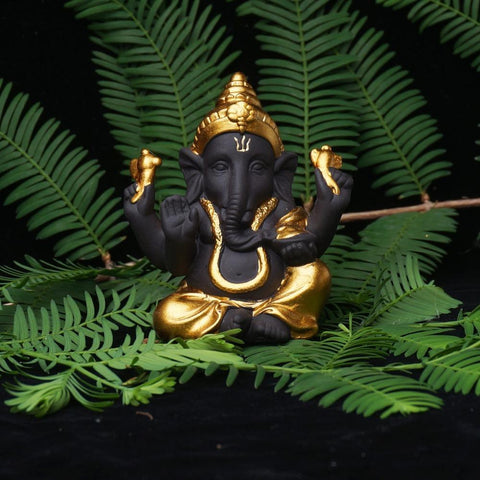 Lord Ganesh Decorative Figurine - Indigo-Temple